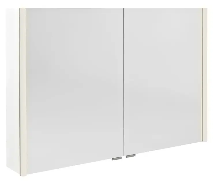 Sapho Alix - Огледален шкаф с LED осветление 106x70x18 см, 2 врати, бял AX106-0030
