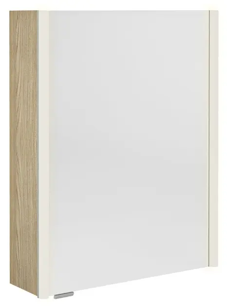 Sapho Alix - Огледален шкаф с LED осветление 56x70x18 см, 2 врати, ляво/дясно, явор „Бардини“ AX156-0013