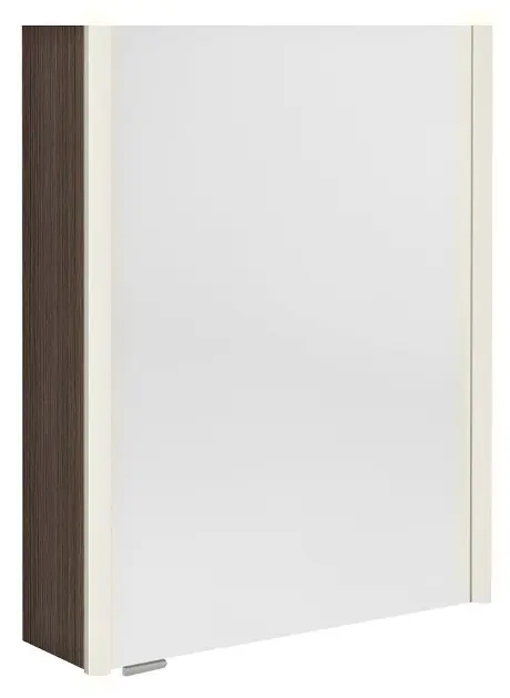 Sapho Alix - Spiegelkast met LED-verlichting 56x70x18 cm, 2 deuren, links/rechts, rustiek grenen AX156-0016