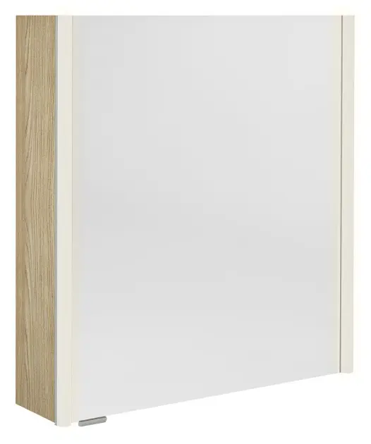 Sapho Alix - Огледален шкаф с LED осветление 66x70x18 см, 2 врати, ляво/дясно, явор „Бардини“ AX166-0013
