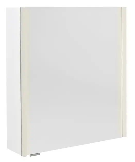 Sapho Alix - Ogledalo ormarić s LED rasvjetom, 66 x 70 x 18 cm, 2 vrata, lijevo/desno, bijelo AX166-0030