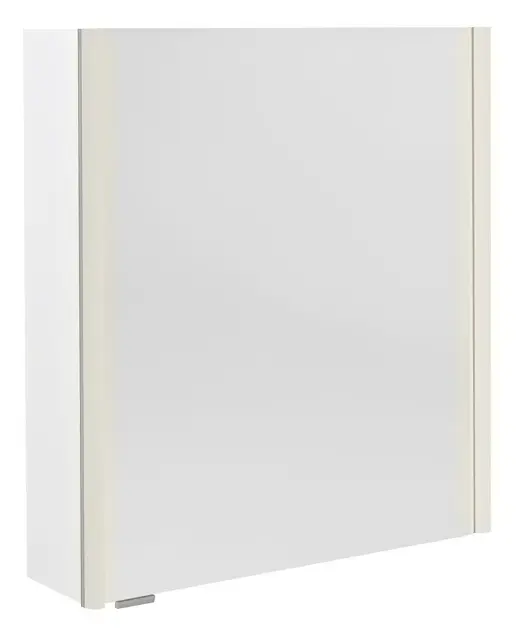 Levně Sapho Alix - Zrcadlová skříňka s LED osvětlením 66x70x18 cm, 2x dvířka, P/L, bílá AX166-0030