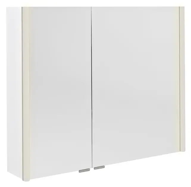 Levně Sapho Alix - Zrcadlová skříňka s LED osvětlením 86x70x18 cm, 2x dvířka, bílá AX186-0030