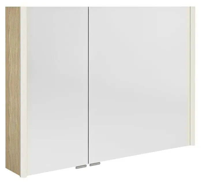 Levně Sapho Alix - Zrcadlová skříňka s LED osvětlením 96x70x18 cm, 2x dvířka, jilm bardini AX196-0013