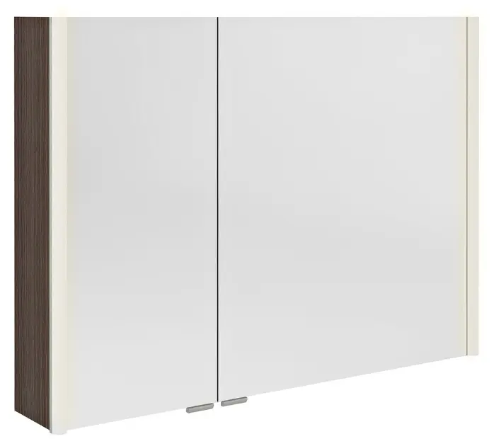 Levně Sapho Alix - Zrcadlová skříňka s LED osvětlením 96x70x18 cm, 2x dvířka, borovice rustik AX196-0016