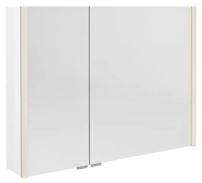 Levně Sapho Alix - Zrcadlová skříňka s LED osvětlením 96x70x18 cm, 2x dvířka, bílá AX196-0030