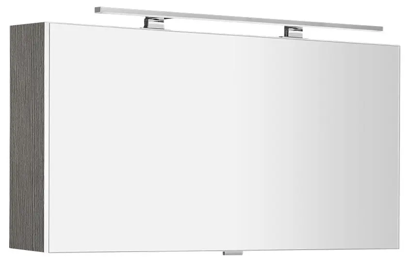 Sapho Cloe - Zrcadlová skříňka s LED osvětlením 100x50x18 cm, dub stříbrný CE100-0011
