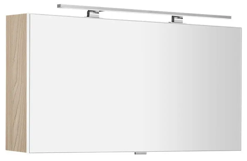 Sapho Cloe - Огледален шкаф с LED осветление 100x50x18 см, явор „Бардини“ CE100-0013