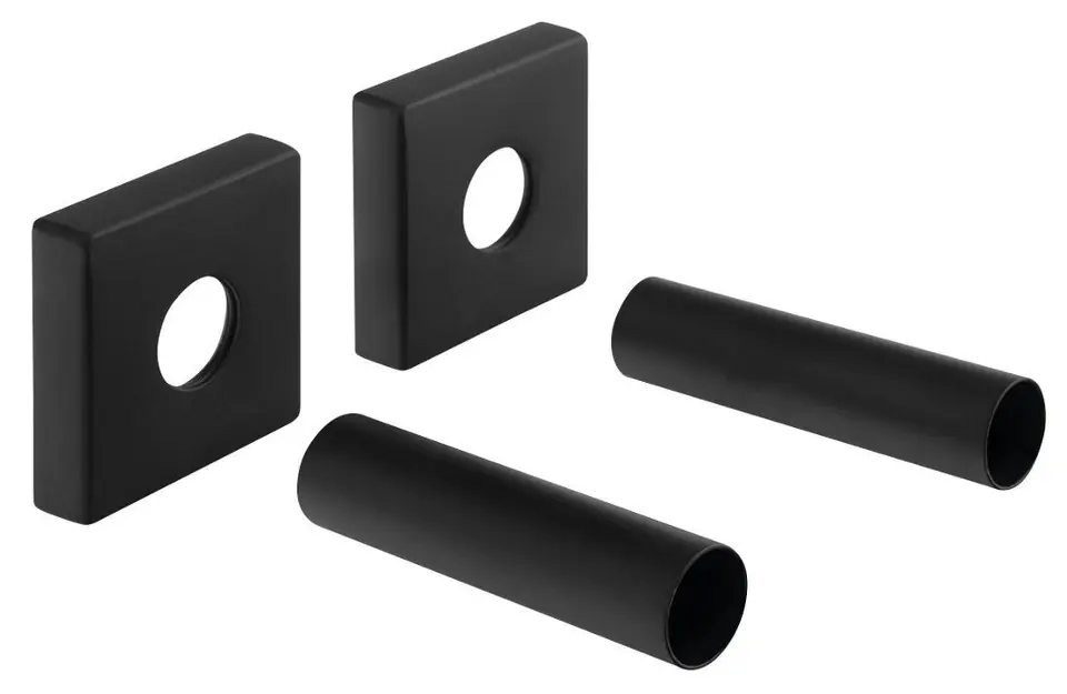 Sapho - Set rosette di copertura, nero opaco CP815B