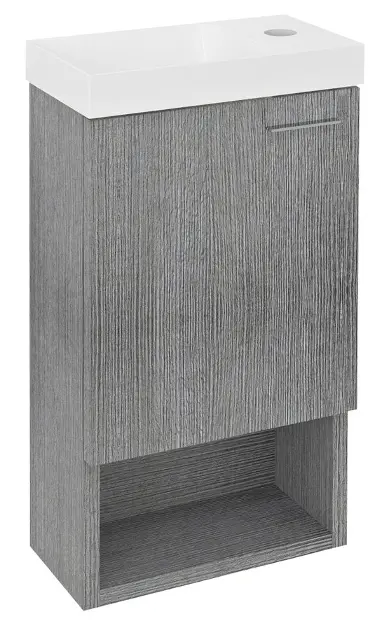 Levně Sapho Latus - Umyvadlová skříňka XI 30x53x17 cm, 1x dvířka, dub stříbrný LT711-1111