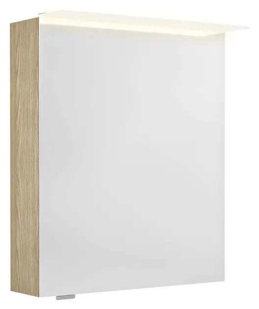 Levně Sapho Linex - Zrcadlová skříňka s LED osvětlením 60x70x15 cm, P/L, jilm bardini LX060-0013