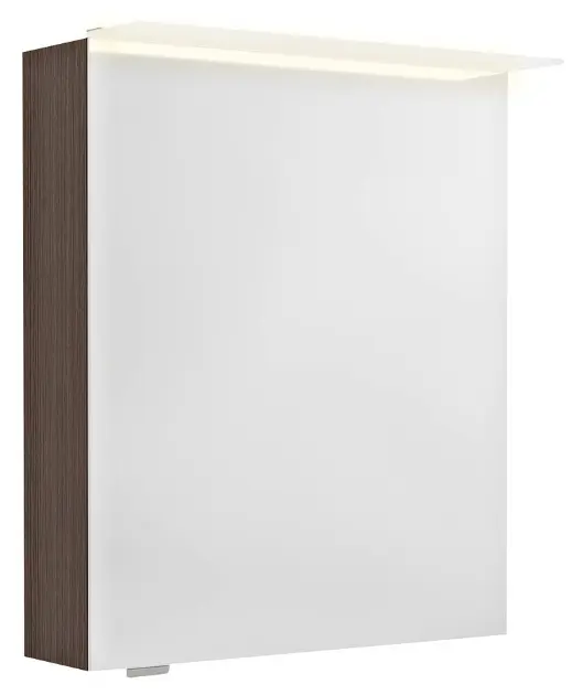 Levně Sapho Linex - Zrcadlová skříňka s LED osvětlením 60x70x15 cm, P/L, borovice rustik LX060-0016