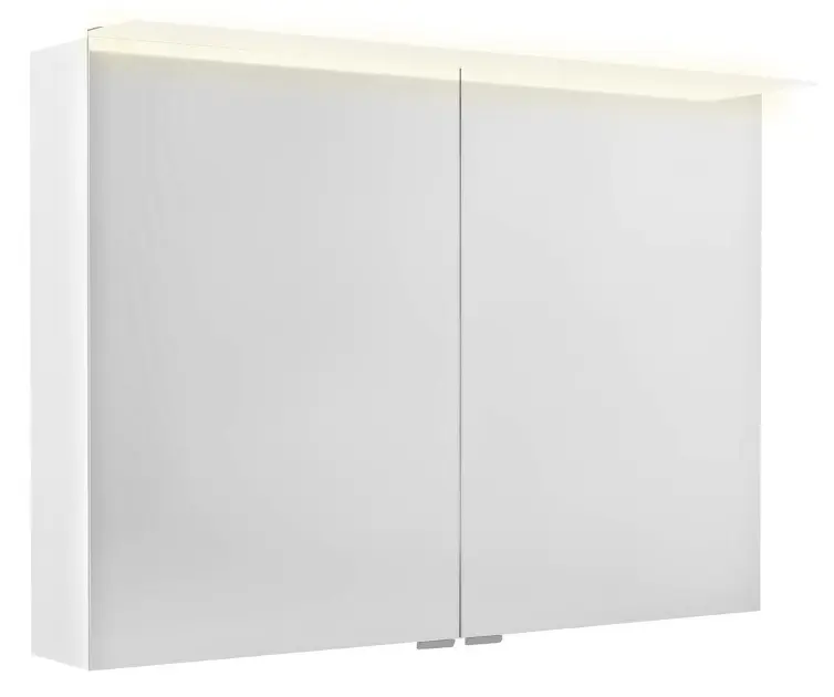 Levně Sapho Linex - Zrcadlová skříňka s LED osvětlením 100x70x15 cm, 2x dvířka, bílá LX100-0030