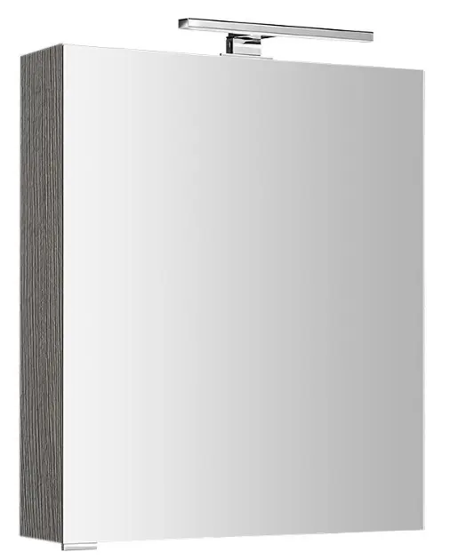 Levně Sapho Mirró - Zrcadlová skříňka s LED osvětlením 60x70x16 cm, P/L, dub stříbrný MC060-0011