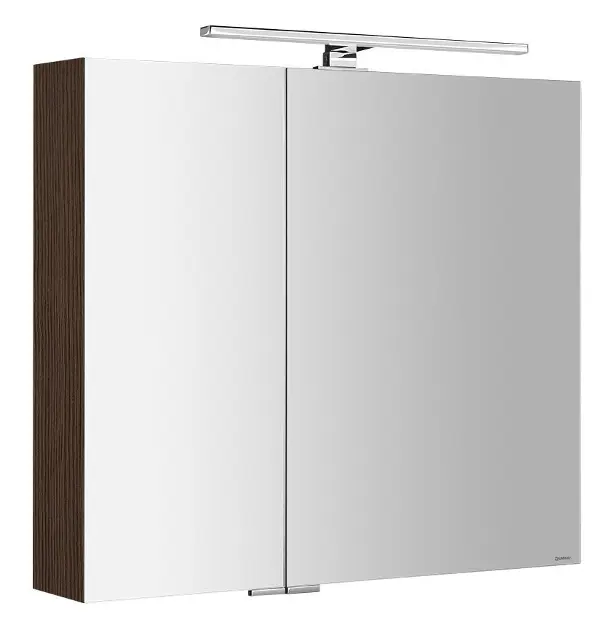Levně Sapho Mirró - Zrcadlová skříňka s LED osvětlením 80x70x16 cm, 2x dvířka, borovice rustik MC080-0016