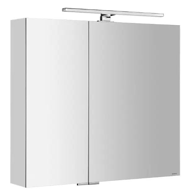 Levně Sapho Mirró - Zrcadlová skříňka s LED osvětlením 80x70x16 cm, 2x dvířka, bílá MC080-0030