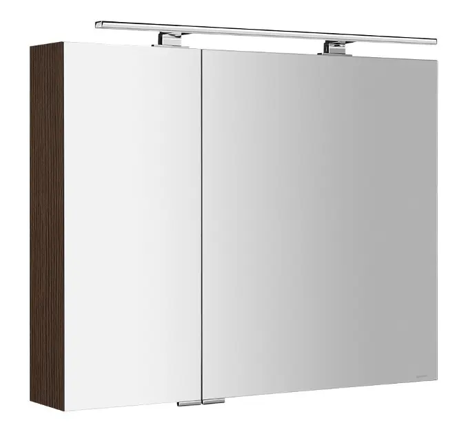 Levně Sapho Mirró - Zrcadlová skříňka s LED osvětlením 90x70x16 cm, 2x dvířka, borovice rustik MC090-0016