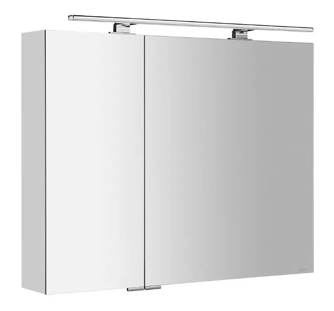 Levně Sapho Mirró - Zrcadlová skříňka s LED osvětlením 90x70x16 cm, 2x dvířka, bílá MC090-0030