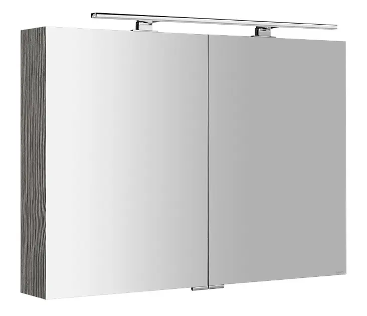 Levně Sapho Mirró - Zrcadlová skříňka s LED osvětlením 100x70x16 cm, 2x dvířka, dub stříbrný MC100-0011