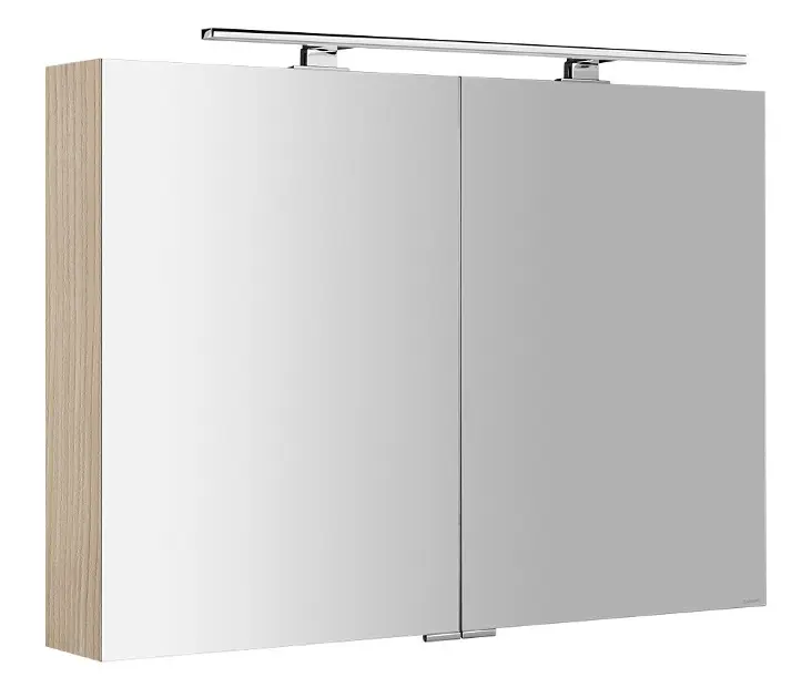 Levně Sapho Mirró - Zrcadlová skříňka s LED osvětlením 100x70x16 cm, 2x dvířka, jilm bardini MC100-0013