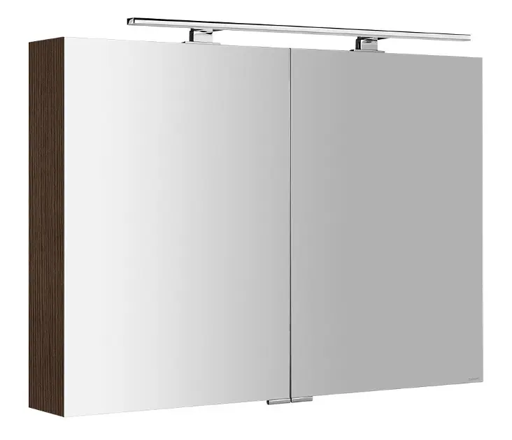 Levně Sapho Mirró - Zrcadlová skříňka s LED osvětlením 100x70x16 cm, 2x dvířka, borovice rustik MC100-0016