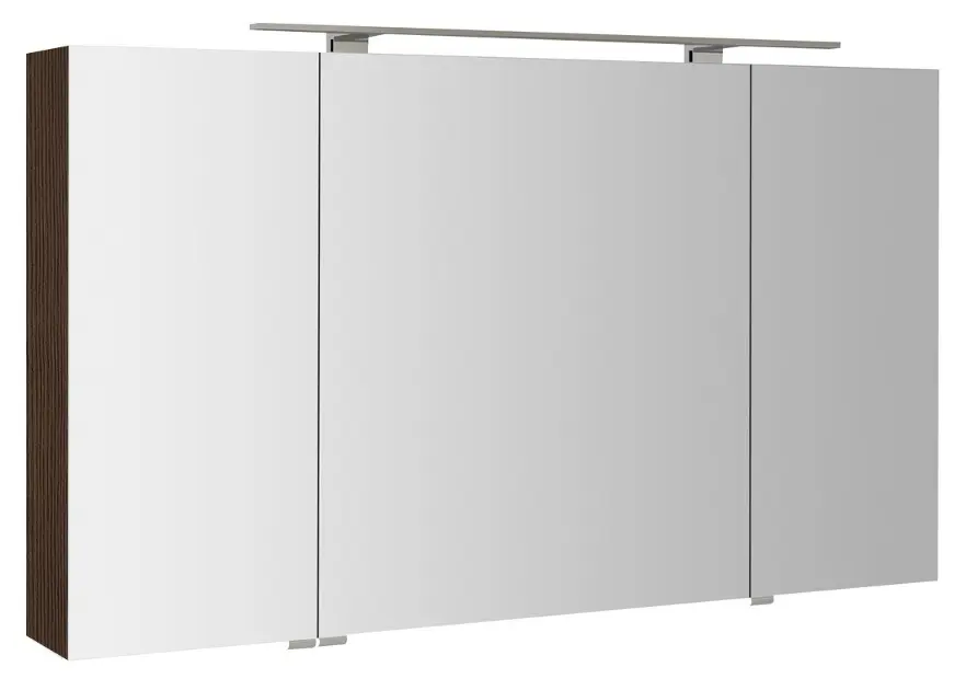 Levně Sapho Mirró - Zrcadlová skříňka s LED osvětlením 120x70x16 cm, 3x dvířka, borovice rustik MC121-0016