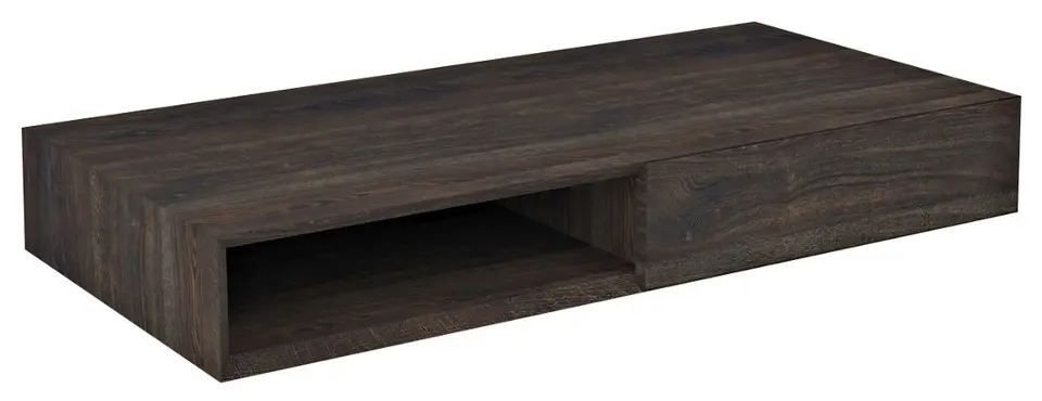 Levně Sapho Morian - Umyvadlová skříňka 100x14x48 cm, 1x zásuvka, pravá, dub černý MR126