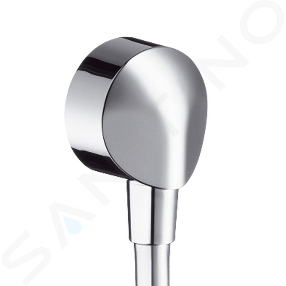 Hansgrohe Coudes - Raccordement du flexible FixFit E avec clapet anti-retour, chrome 27458000