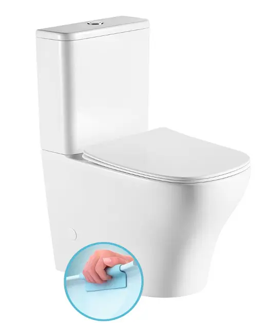 E-shop Sapho Bello - WC kombi, Rimless, vario odpad, biela PC103WR
