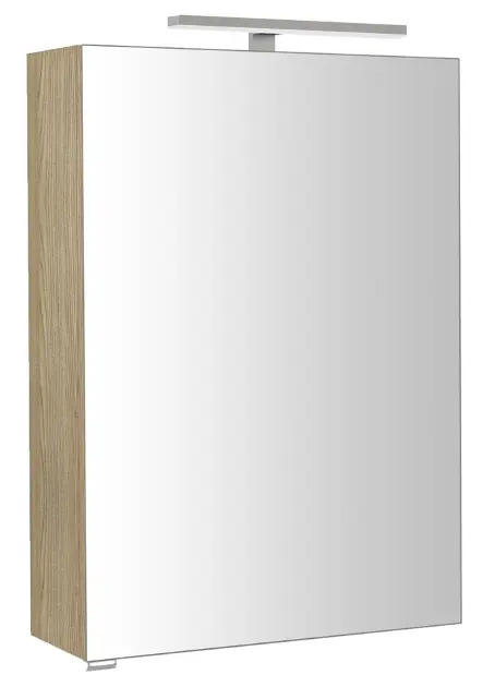 Levně Sapho Riwa - Zrcadlová skříňka s LED osvětlením 50x70x17 cm, jilm bardini RIW050-0013