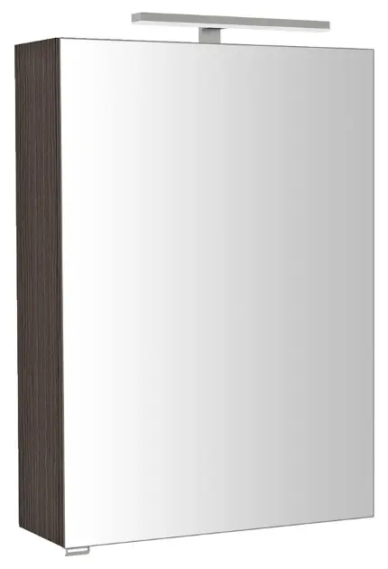 Levně Sapho Riwa - Zrcadlová skříňka s LED osvětlením 50x70x17 cm, borovice rustik RIW050-0016