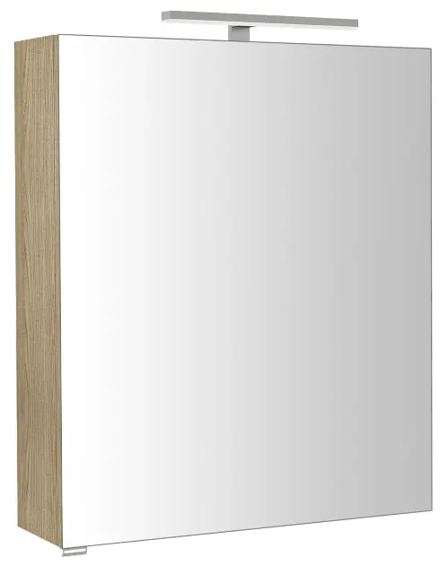 Sapho Riwa - Ogledalo s LED rasvjetom, 60 x 70 x 17 cm, bardini javor RIW060-0013