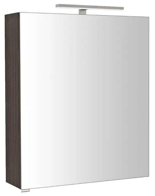Levně Sapho Riwa - Zrcadlová skříňka s LED osvětlením 60x70x17 cm, borovice rustik RIW060-0016