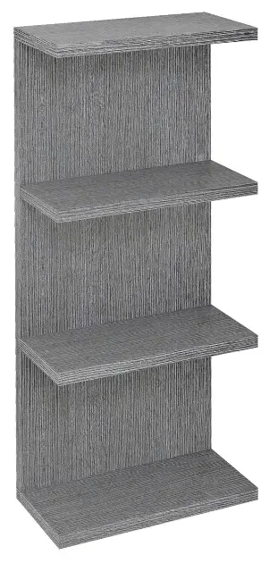 Sapho Riwa - Otvorena polica 30 x 70 x 15 cm, srebrni hrast RIW300-0011
