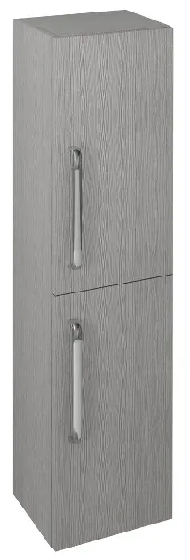 Sapho Theia - Visoki ormar 35 x 138 x 29 cm, 2 vrata, lijevo/desno, srebrni hrast TH350-1111
