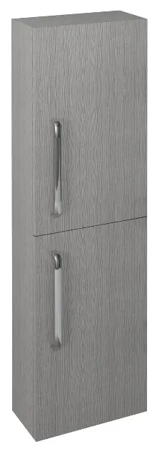 Sapho Theia - Visoki ormarić 40 x 138 x 19 cm, 2 vrata, lijevo/desno, srebrni hrast TH400-1111