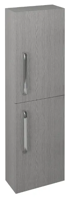 Levně Sapho Theia - Vysoká skříňka 40x138x19 cm, 2x dvířka, P/L, dub stříbrný TH400-1111