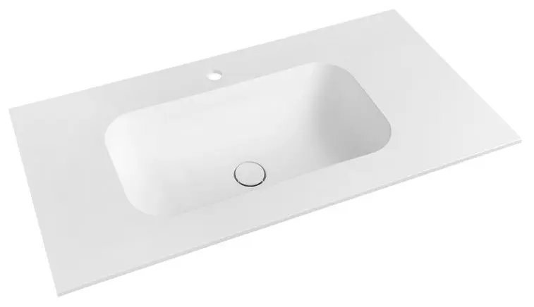 E-shop Sapho Treos - Umývadlo 77x51 cm, bez prepadu, otvor na batériu, matná biela TS077-0101