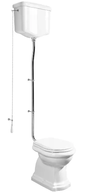 Sapho Kerasan Retro - WC kombi, spodní odpad, bílá/chrom WCSET15-RETRO-SO