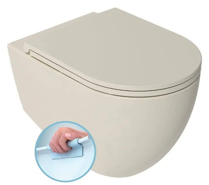 Sapho Isvea Purity - WC suspendu avec douchette de bidet, blanc