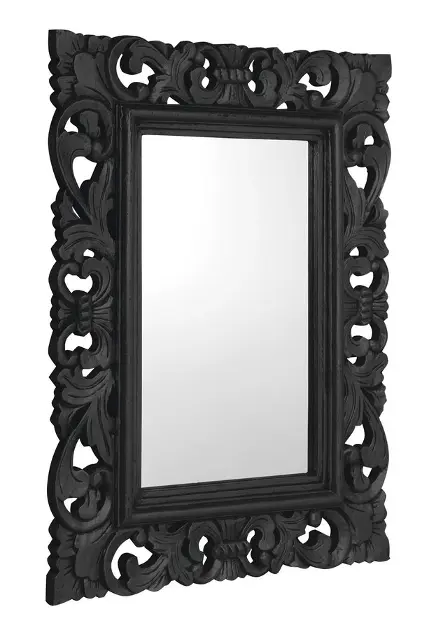 E-shop Sapho Samblung - Zrkadlo v ráme 60x80 cm, čierna IN128