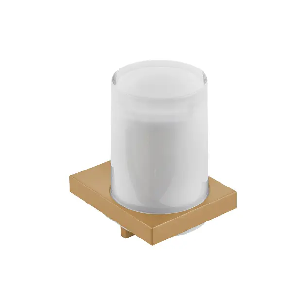 Keuco Edition 11 - Seifenspender mit Halter, 180 ml, Glas matt/Bronze gebürstet 11152039000