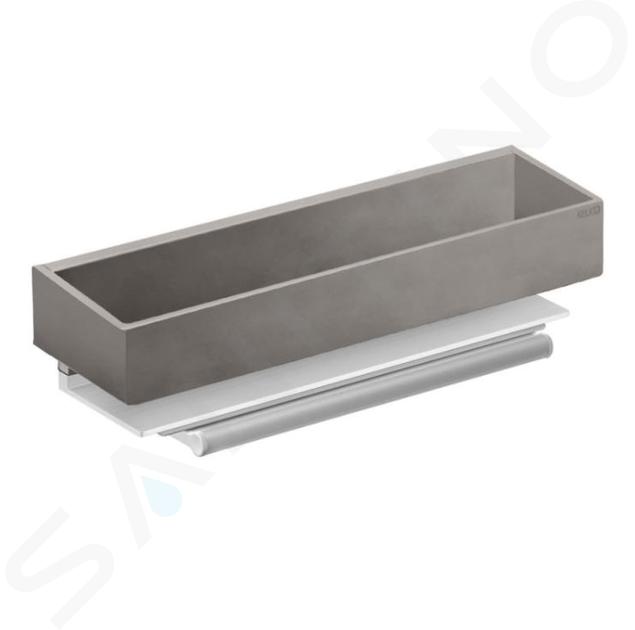 Keuco Edition 11 - Planchet met wisser voor glas, lengte 300 mm, geborsteld nikkel 11159050000