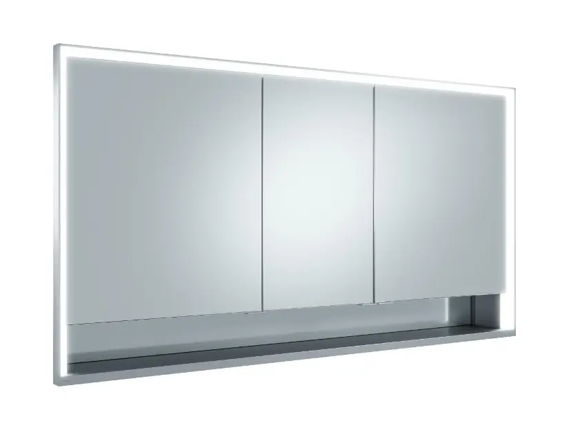 Keuco Royal Lumos - Zrkadlová skrinka s LED osvetlením, 140x73,5x16,5 cm, hliník 14316171303