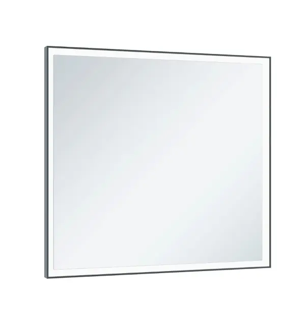 Levně Keuco Royal Lumos - Zrcadlo s LED osvětlením, 70x65 cm, černá 14597132000