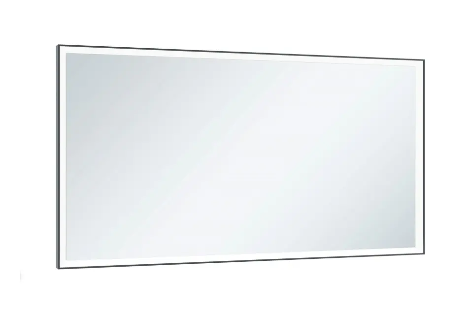Levně Keuco Royal Lumos - Zrcadlo s LED osvětlením a vyhříváním, 140x65 cm, černá 14598135000