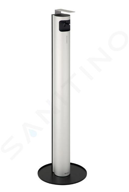 Keuco Plan - Dávkovač dezinfekcie, objem 750 ml, na postavenie, strieborná/čierna 14957170400