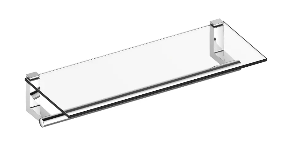 Keuco Plan - Polička s držiakom uterákov, dĺžka 60 cm, sklo/chróm 14975170000
