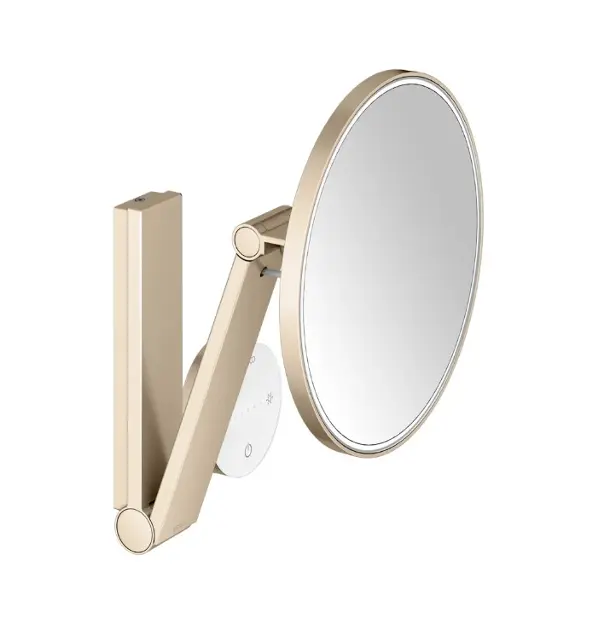 Levně Keuco - Kosmetické nástěnné zrcátko s LED osvětlením, kartáčovaný bronz 17612039002