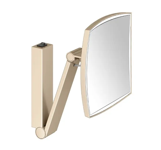 Levně Keuco - Kosmetické nástěnné zrcátko s LED osvětlením, kartáčovaný bronz 17613039004